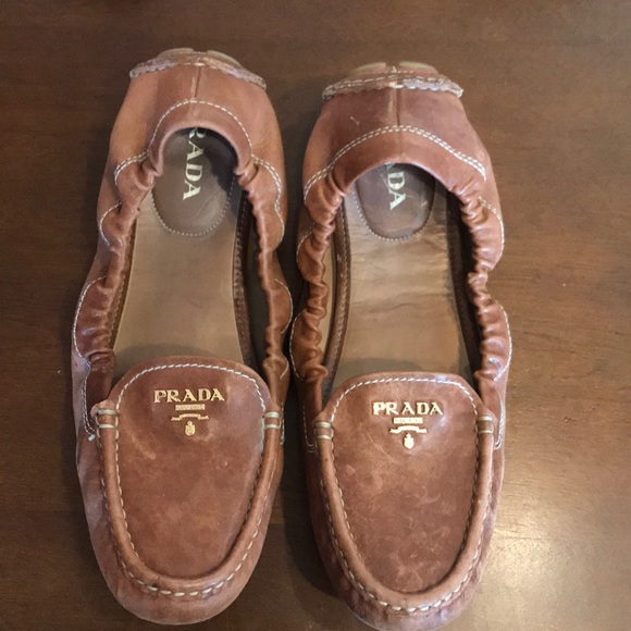 prada driving shoes womens